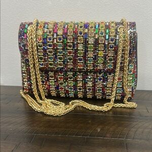 Alessi Multicolor Beaded Women's Bag